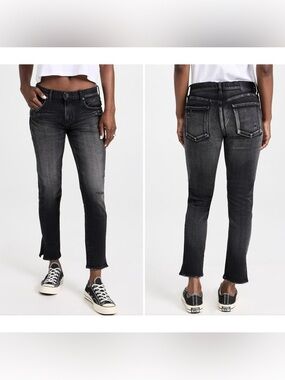 NEW MOUSSY VINTAGE Redlands Skinny Leg Ankle Jeans In Black Size 29 NWOT
